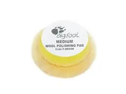 Rupes Bigfoot 40mm NEW Wool Medium Yellow Polishing Pad 9.BW40M (4 pacK)