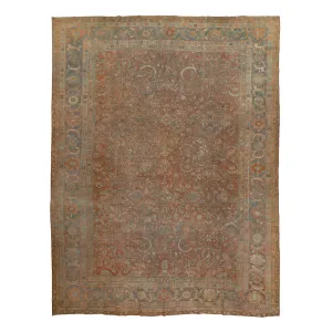 Rust Antique Mahal Rug - 10'4" x 13'7"