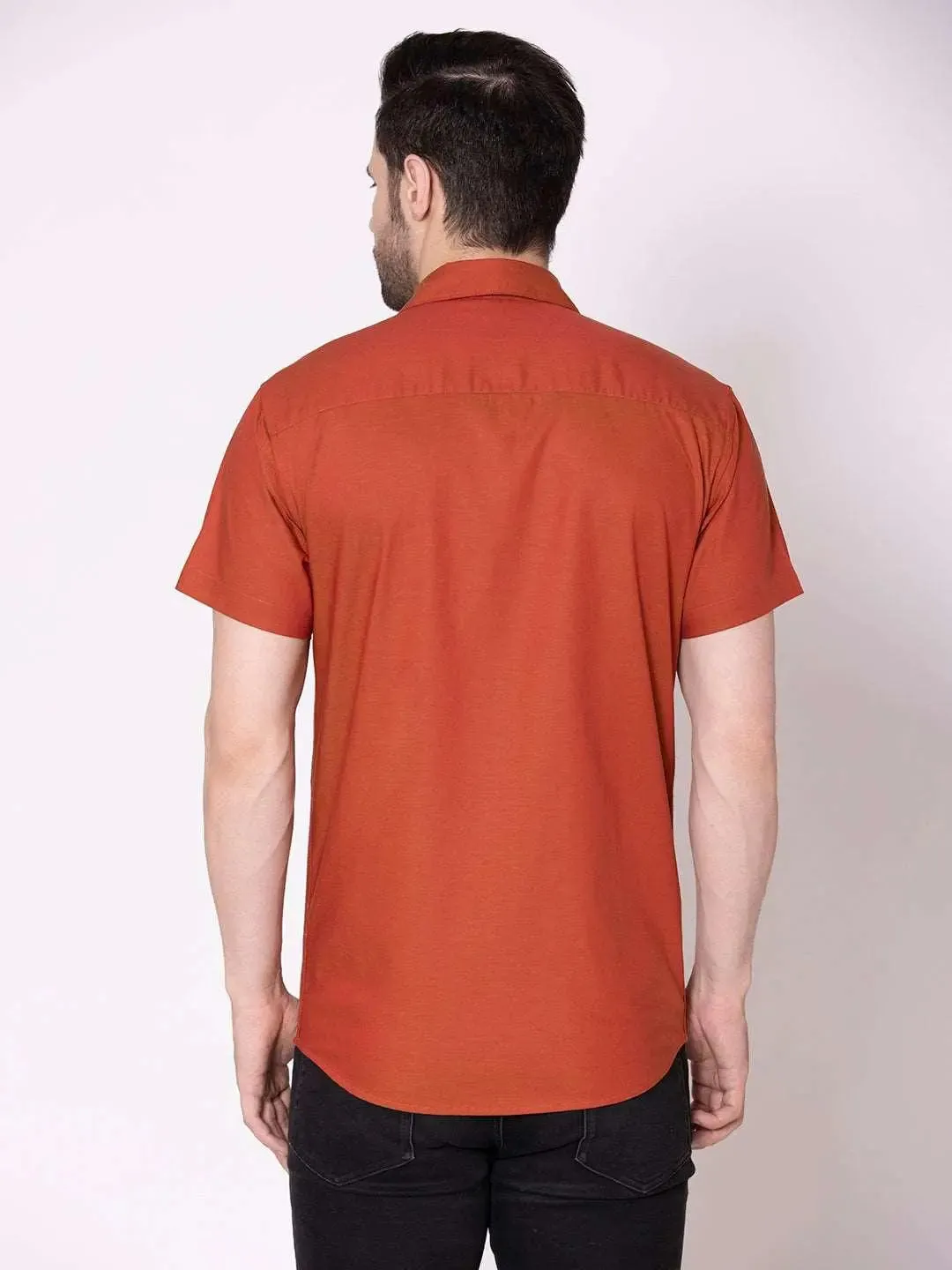 Rust Half Sleeve Shirt