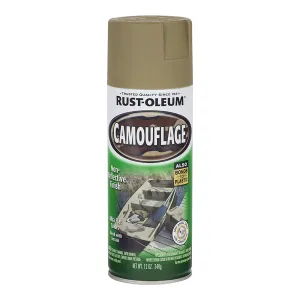 RUST-OLEUM Camouflage Spray 340g Aerosol Ultra Flat Khaki