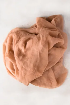 Rust Silk Chiffon Styling Cloth