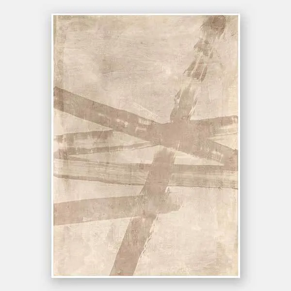 Rustic Charm Beige II Unframed Art Print