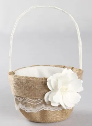 Rustic Garden Flower Basket