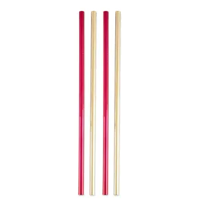 Rustic Holiday: Assorted Stainless Steel Cocktail Straws by