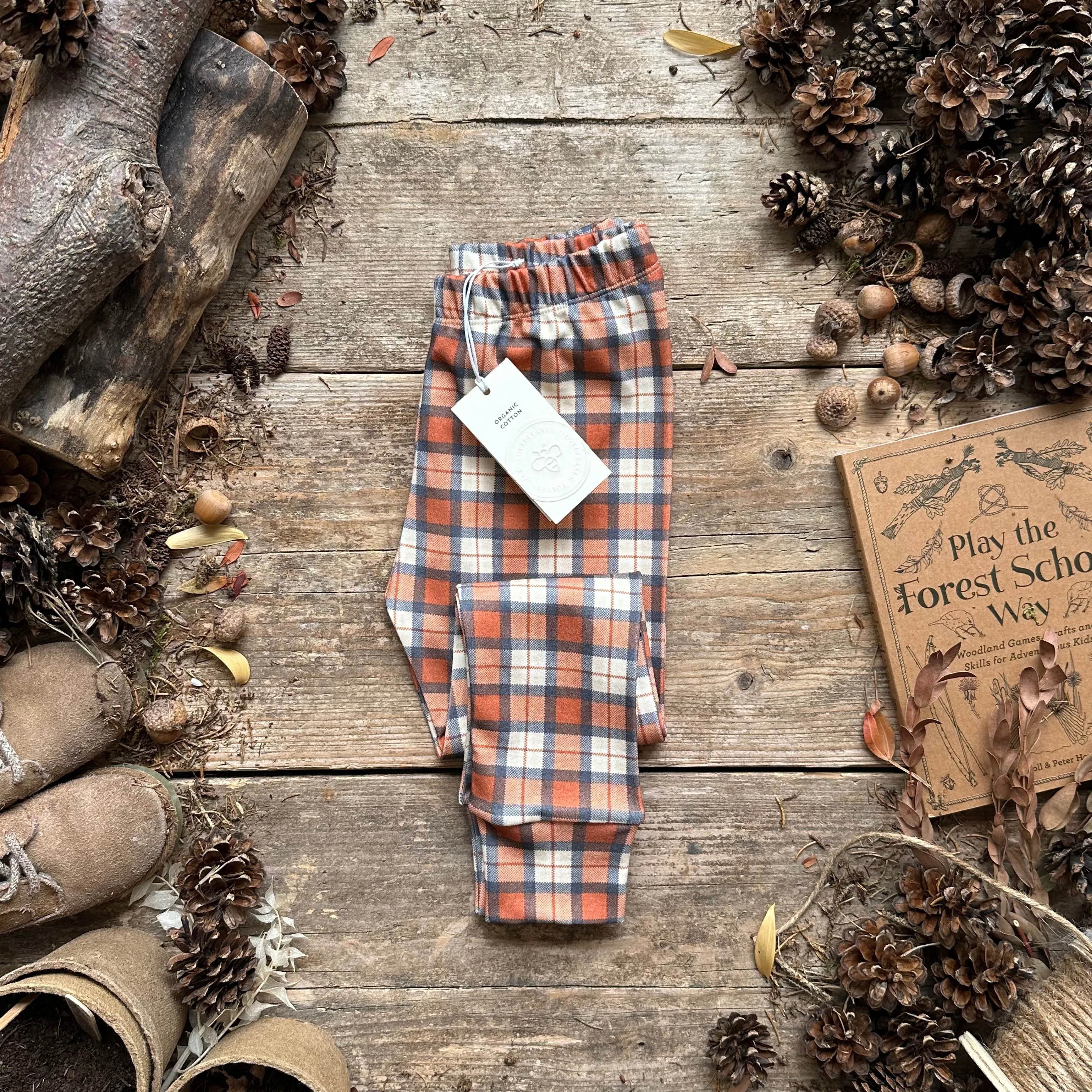 Rustic Plaid Slim Leggings