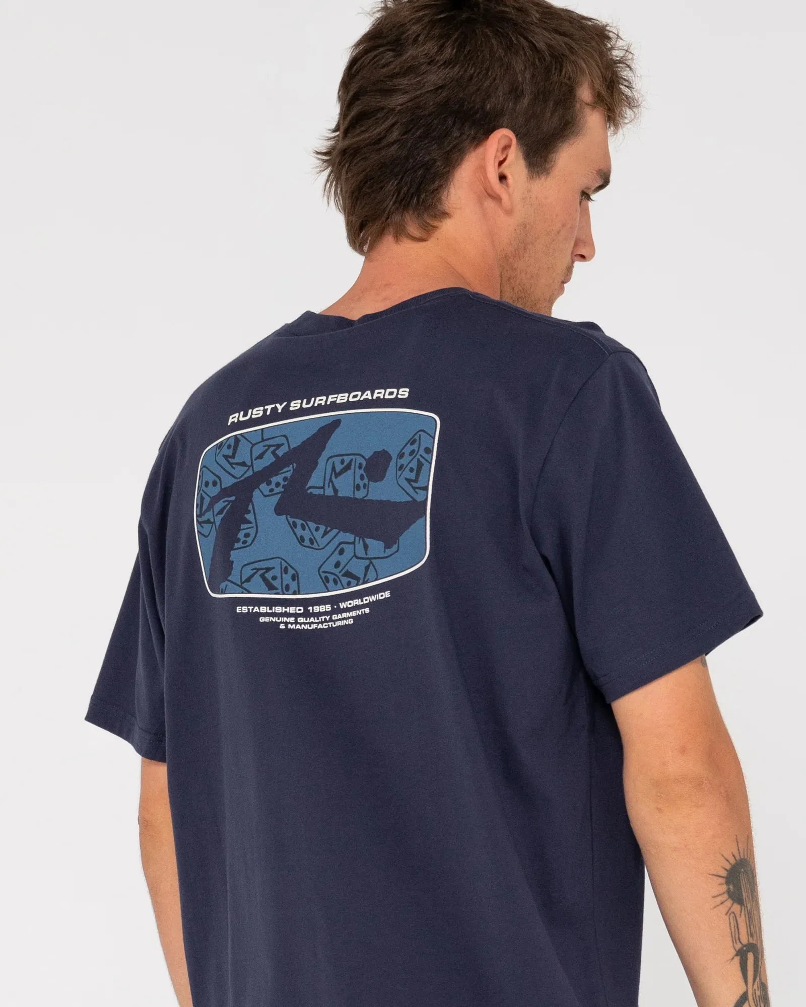 Rusty Advocate Tee Navy