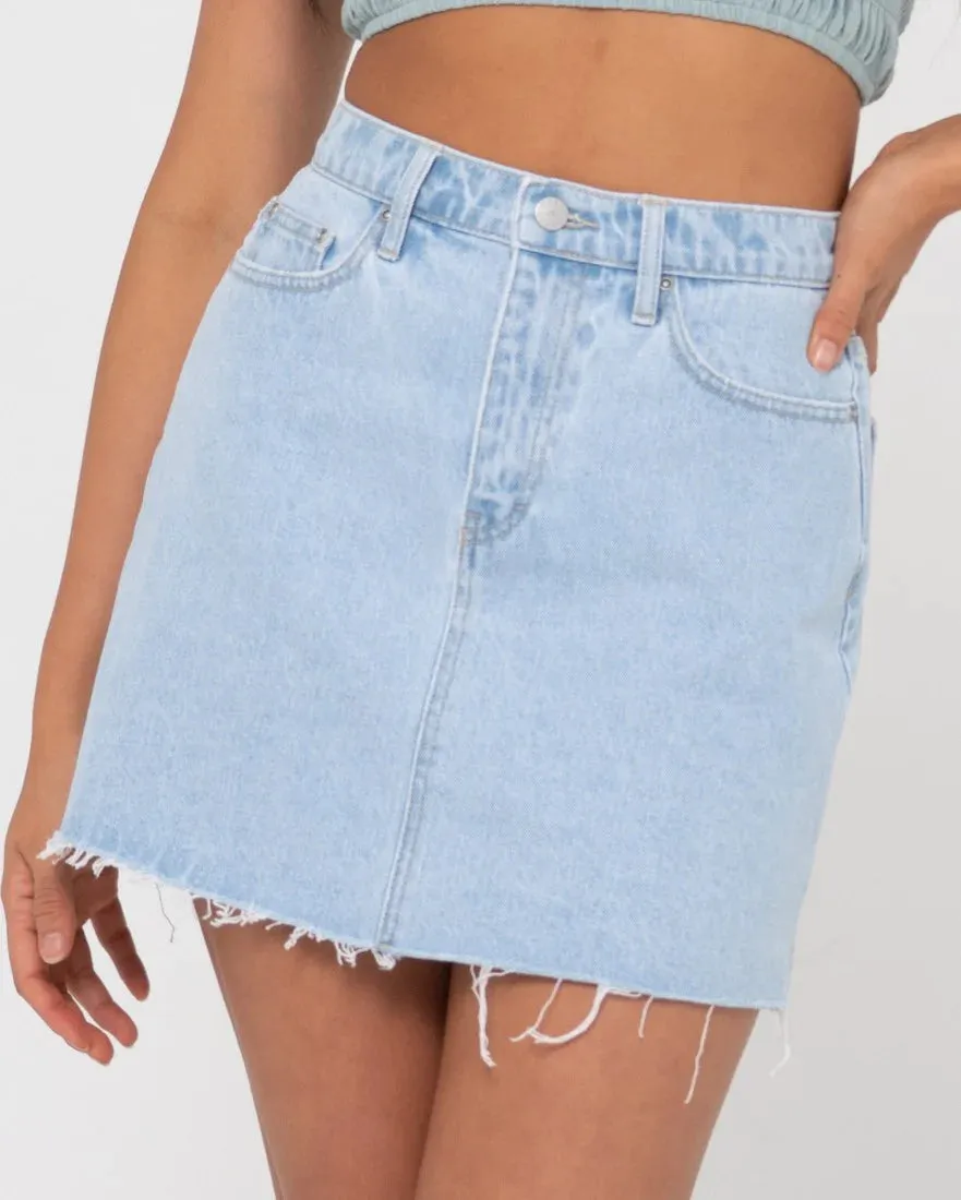 Rusty Celeste High Rise Denim Skirt