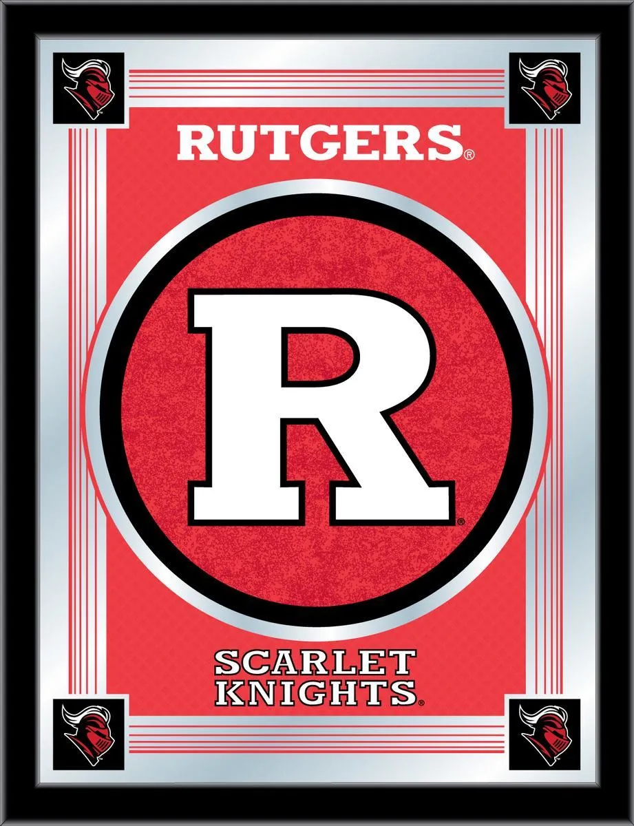 Rutgers Scarlet Knights Holland Bar Stool Co. Collector Logo Mirror (17" x 22")