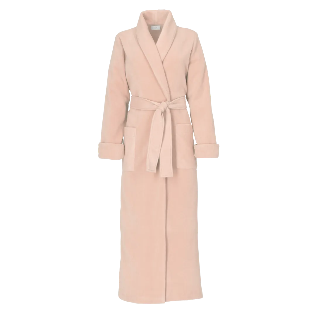 Ruth Luxury Plush Long Robe Beige