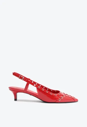 Ruth Mid Patent Leather Pump