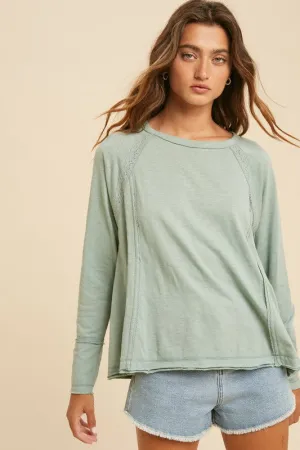 Ruth Sage Long Sleeve Top