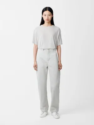 Ruthe Denim Pant in Bone Grey