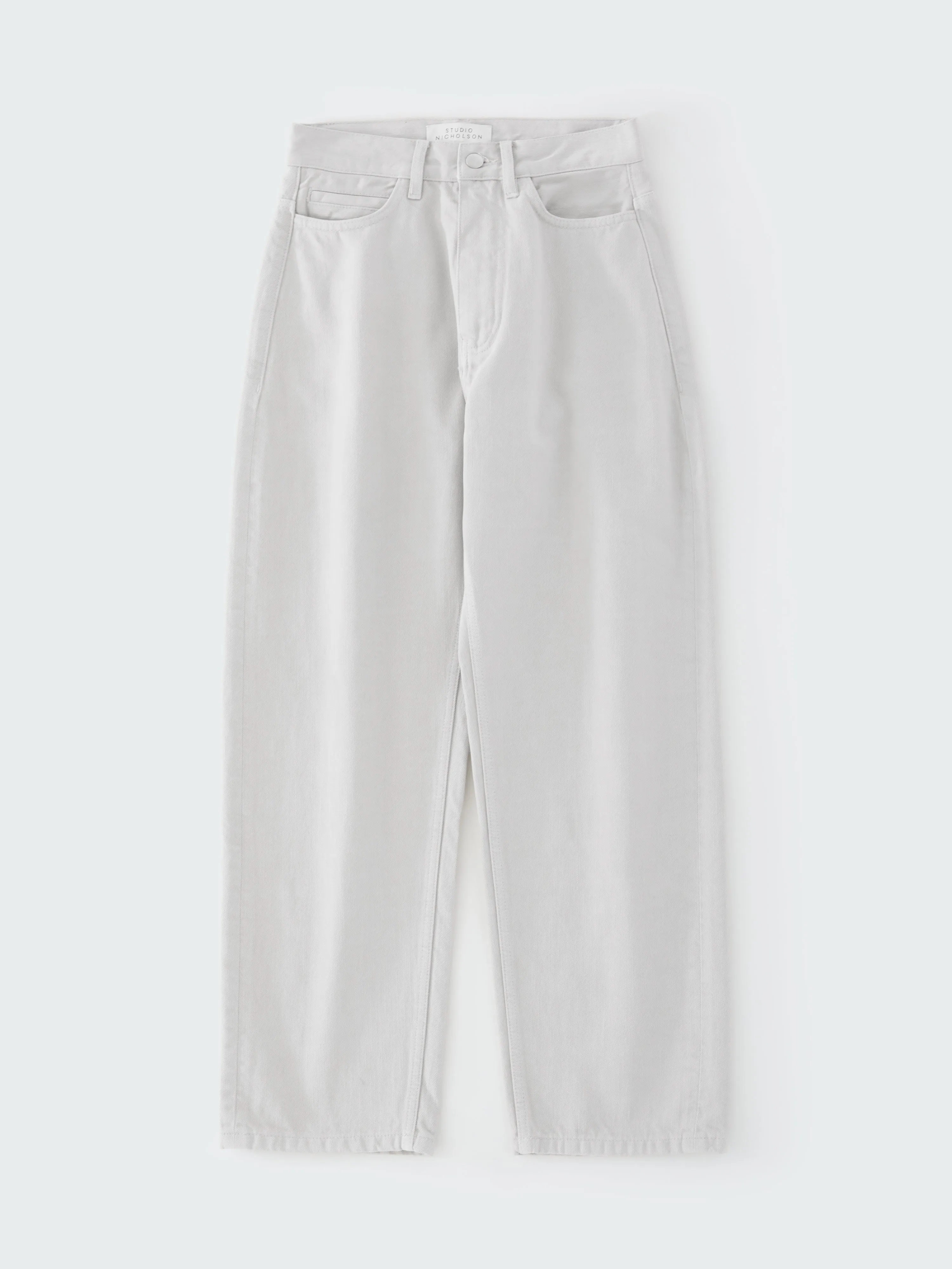 Ruthe Denim Pant in Bone Grey