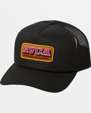 RVCA SERVICE TRUCKER HAT - BLACK