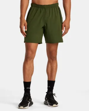 RVCA YOGGER STRETCH 17" ATHLETIC SHORTS - JUNGLE