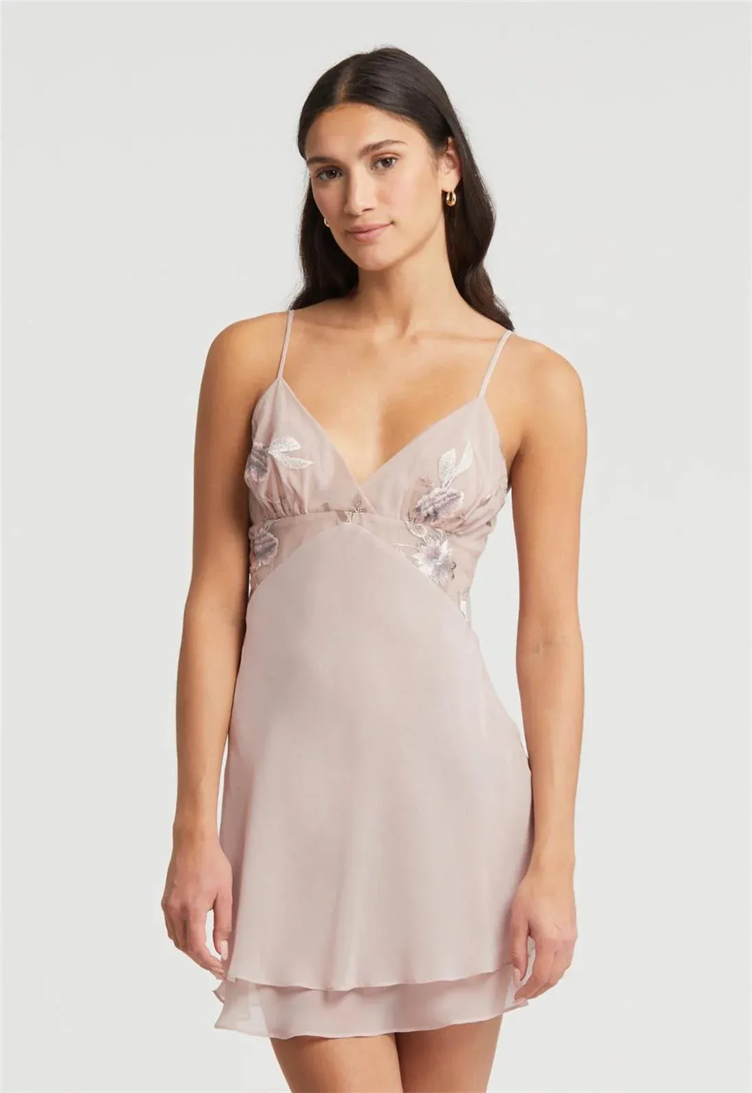 Rya Collection Stunning Chemise - Sepia Rose