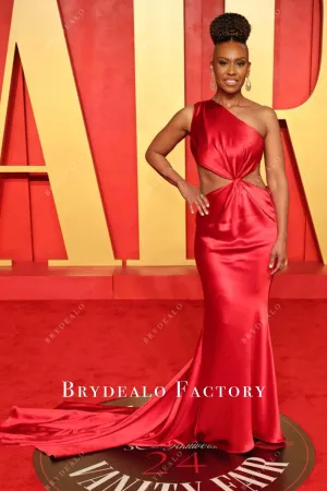 Ryan Michelle Bathe Red Mermaid 2024 Oscars After Party Dress