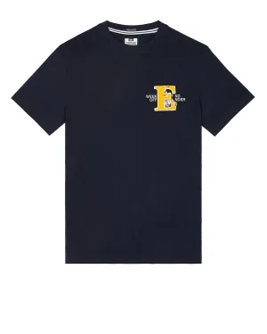 Ryder Embroidered Graphic T-Shirt Navy