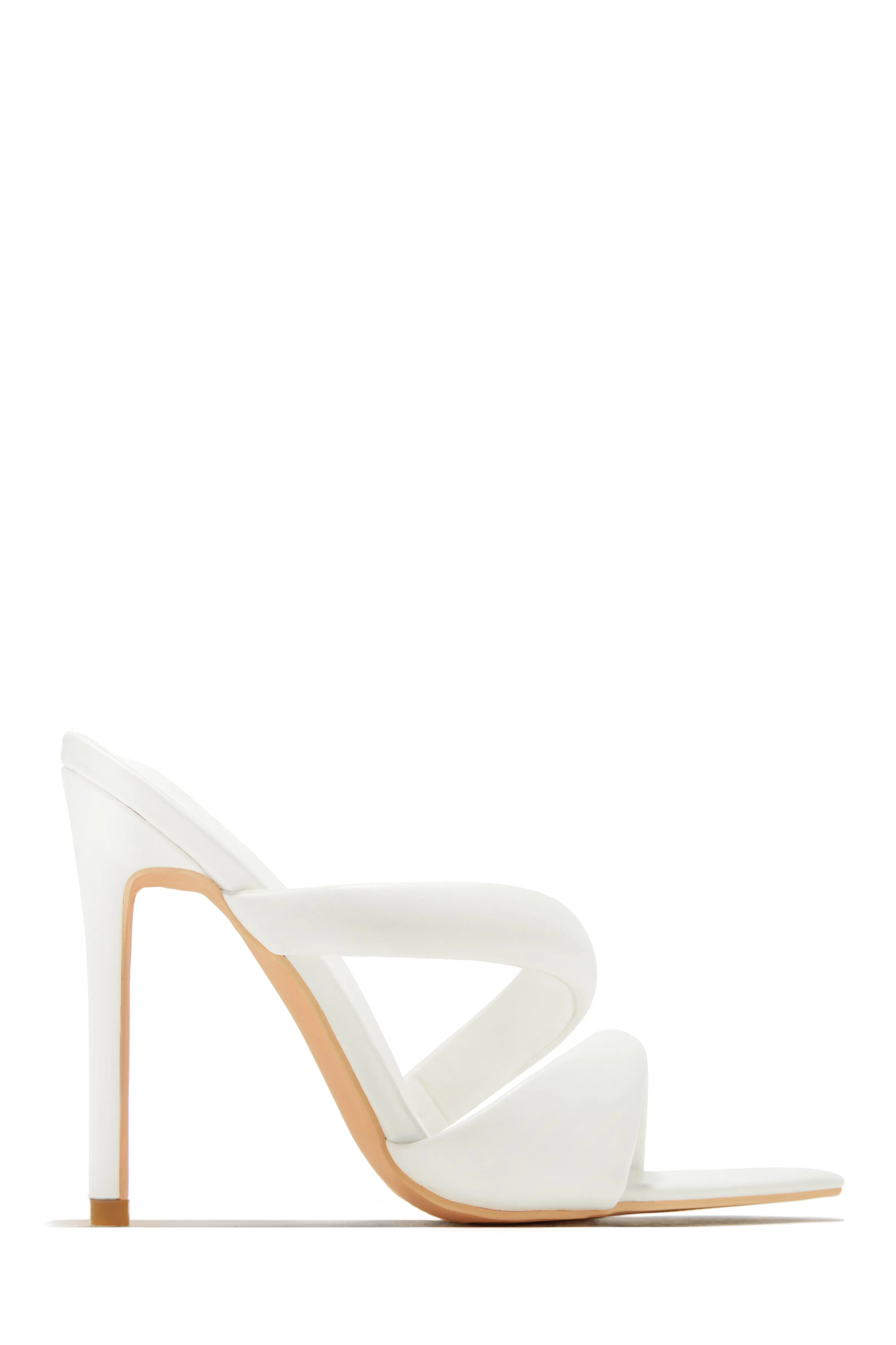 Ryett High Heel Mules - White