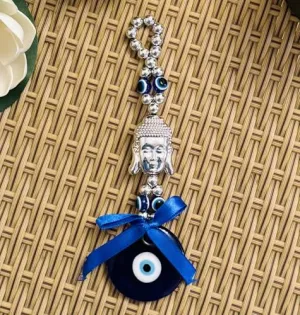 Ryme Feng Shui Buddha Evil Eye Wall Hanging Amulet for Car, Home and Office for Protection and Blessing