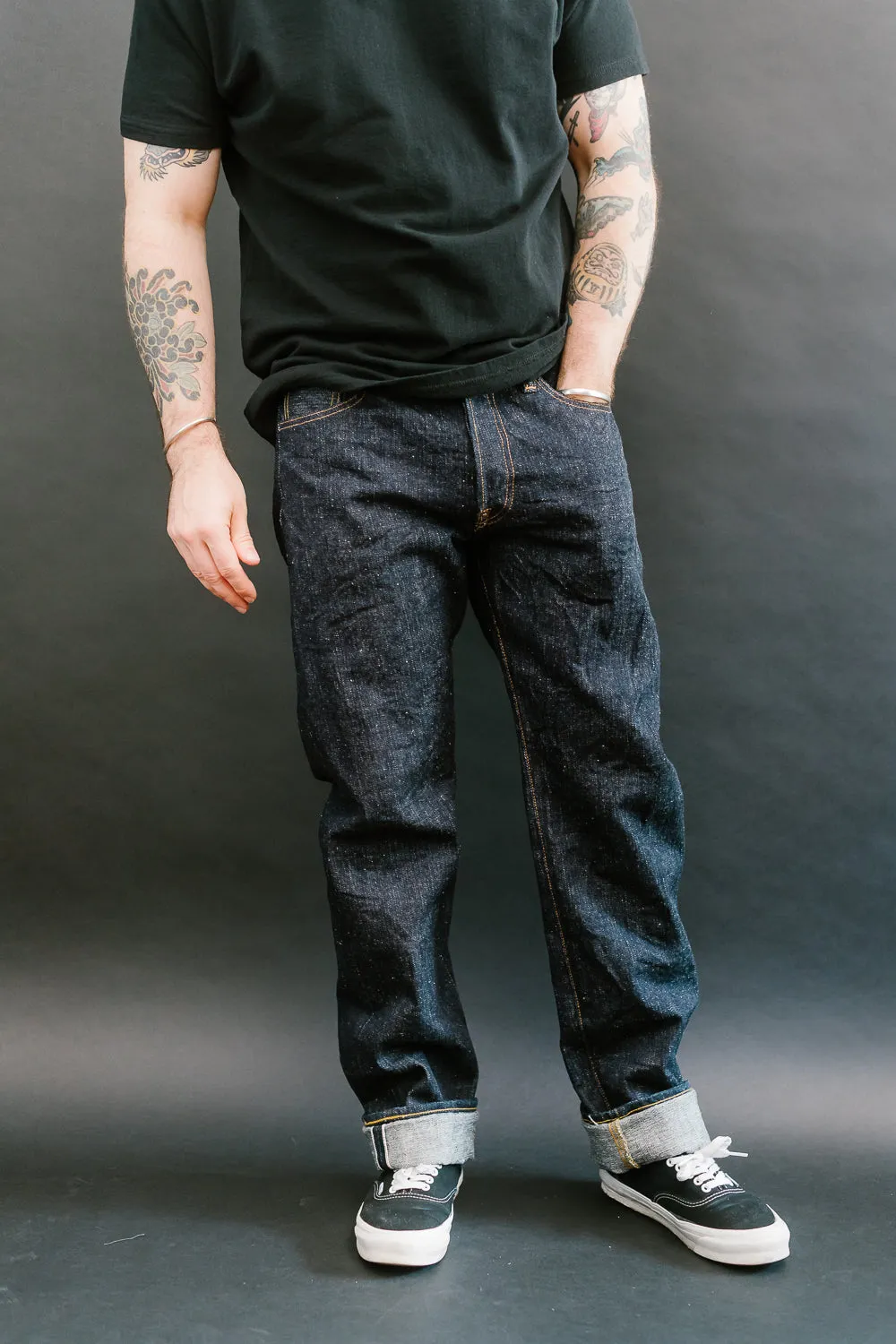 S526XX17ozL-25th - 17oz "Sasaki Kojiro" Slubby Left Hand Twill Selvedge Denim - Straight