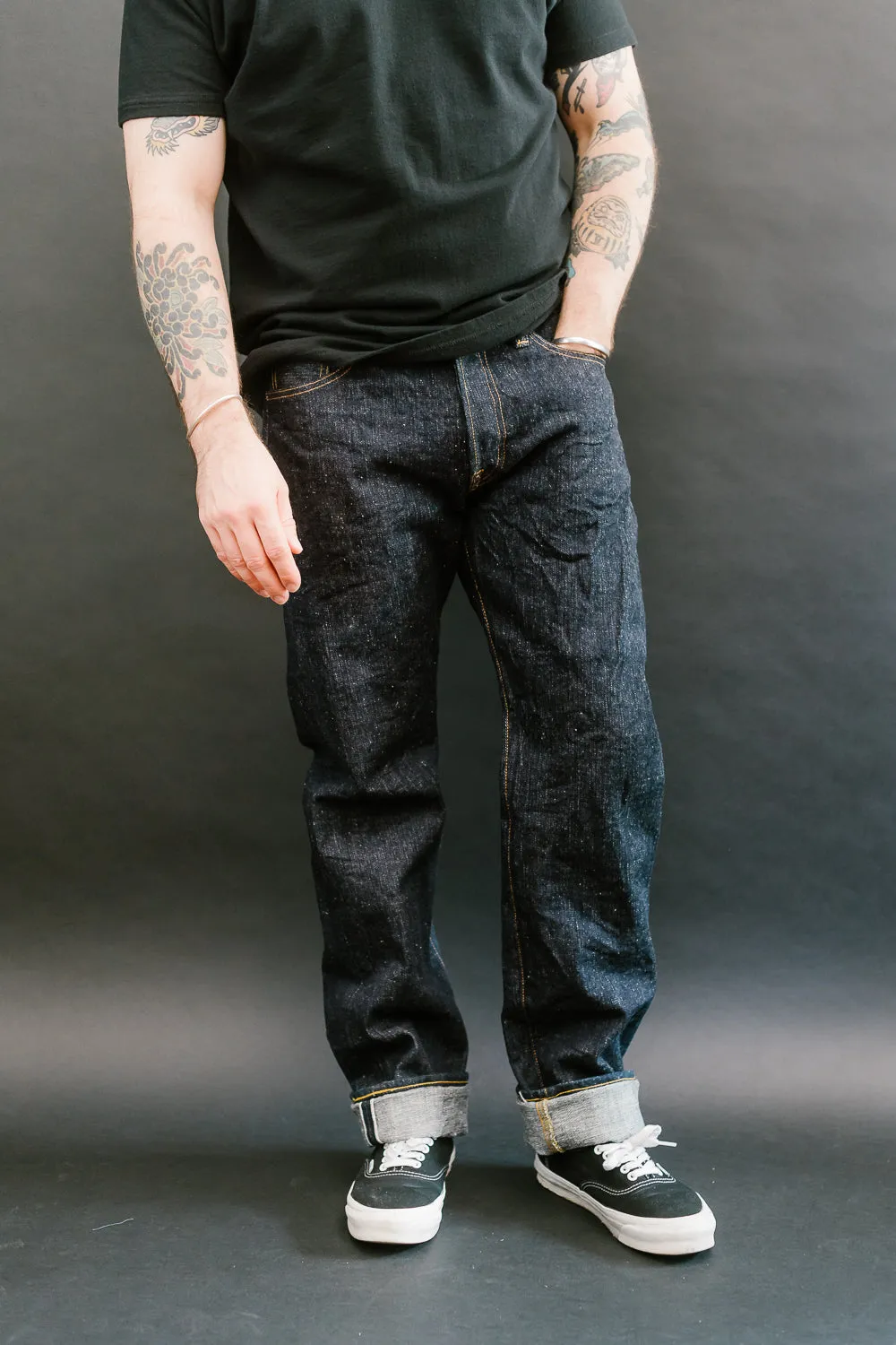 S526XX17ozL-25th - 17oz "Sasaki Kojiro" Slubby Left Hand Twill Selvedge Denim - Straight