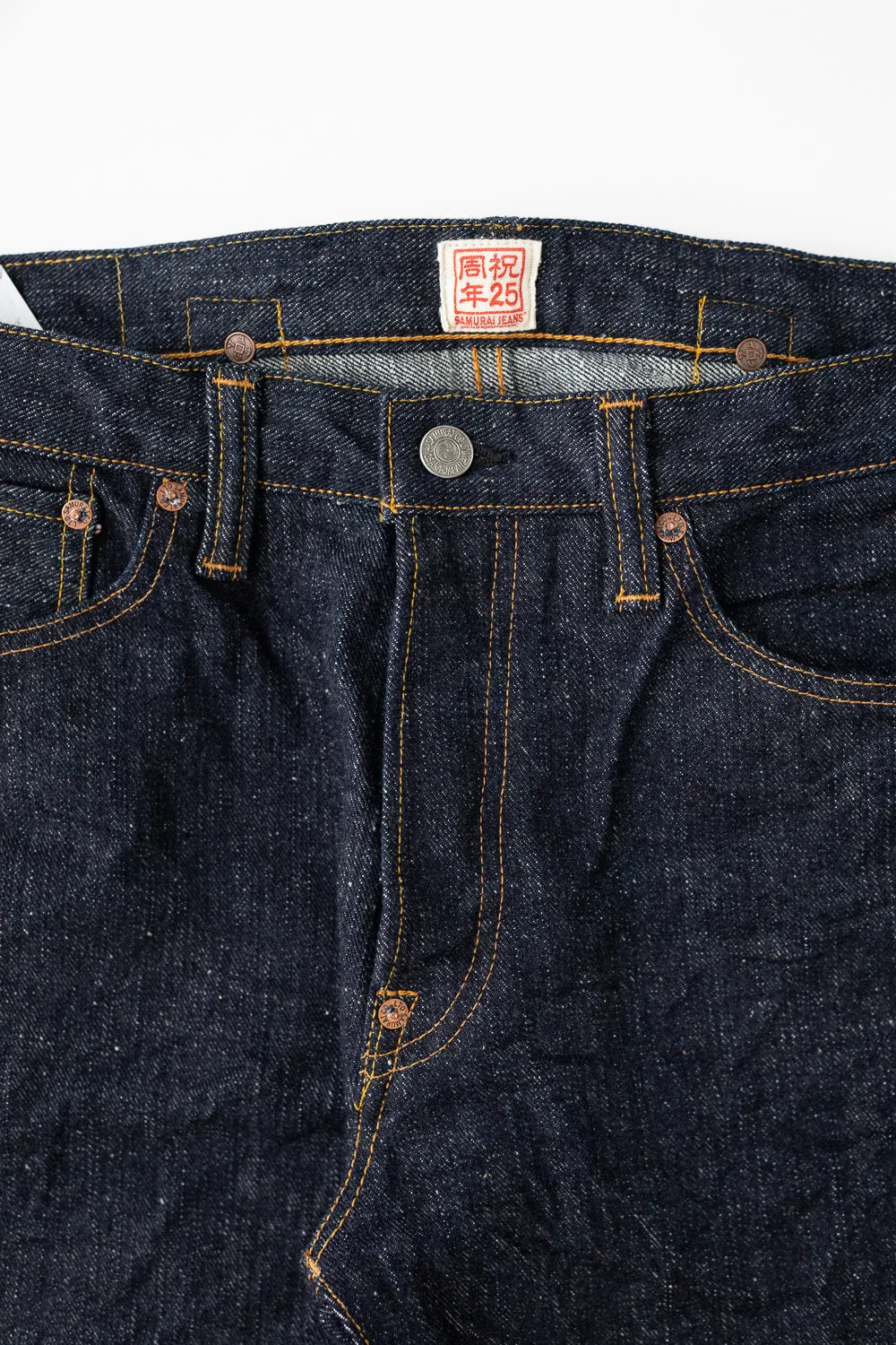 S526XX17ozL-25th - 17oz "Sasaki Kojiro" Slubby Left Hand Twill Selvedge Denim - Straight