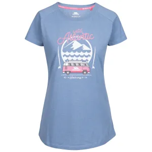 Saaf Women's Atlantic Print T-Shirt in Blue