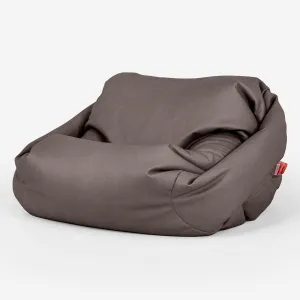 Sabine Bean Bag Armchair - Vegan Leather Chocolate