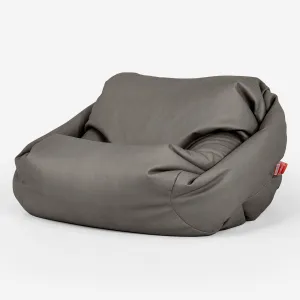 Sabine Bean Bag Armchair - Vegan Leather Grey