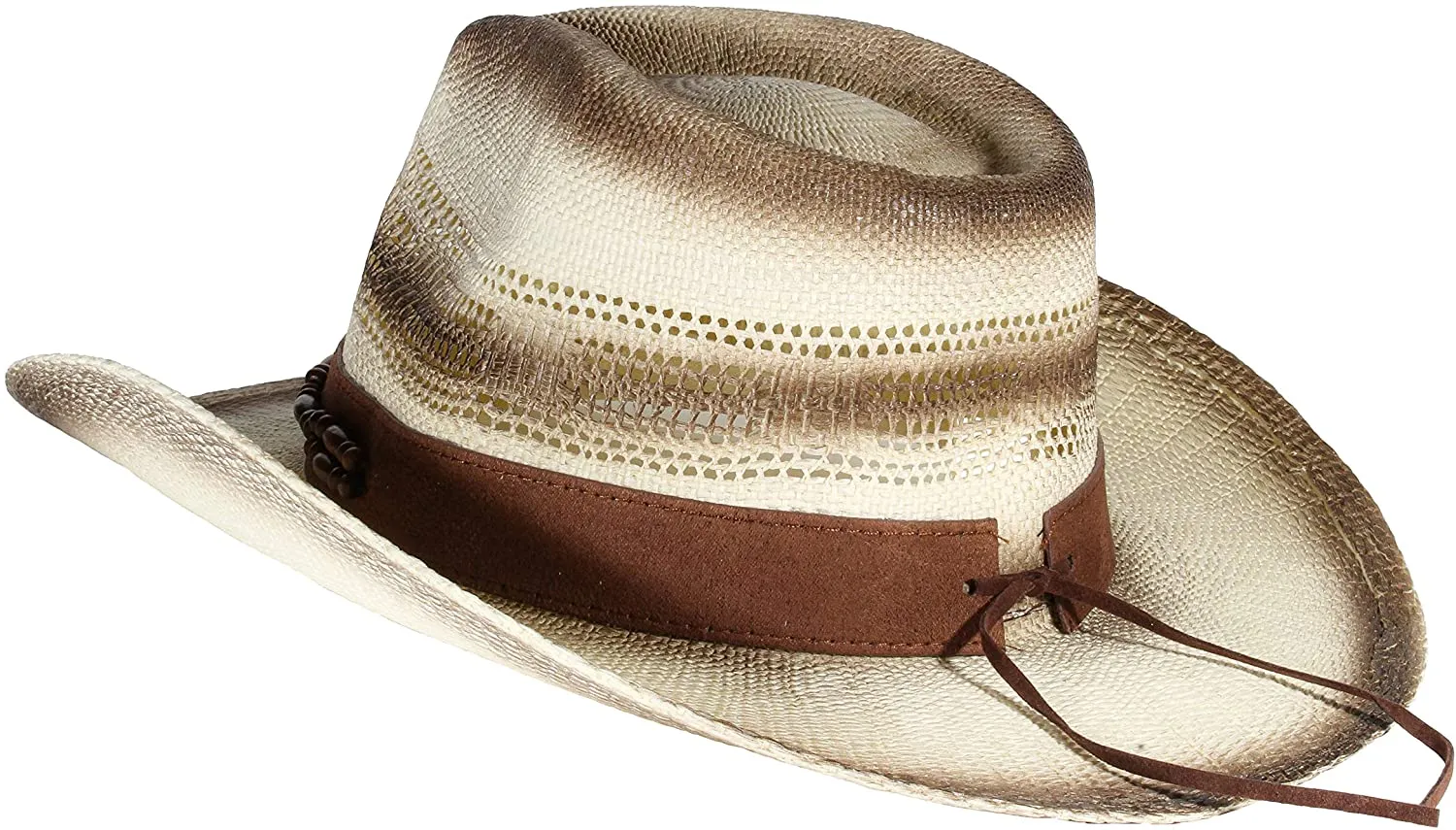 Saddle Box Beige Brown Cowboy Hat For Women & Men