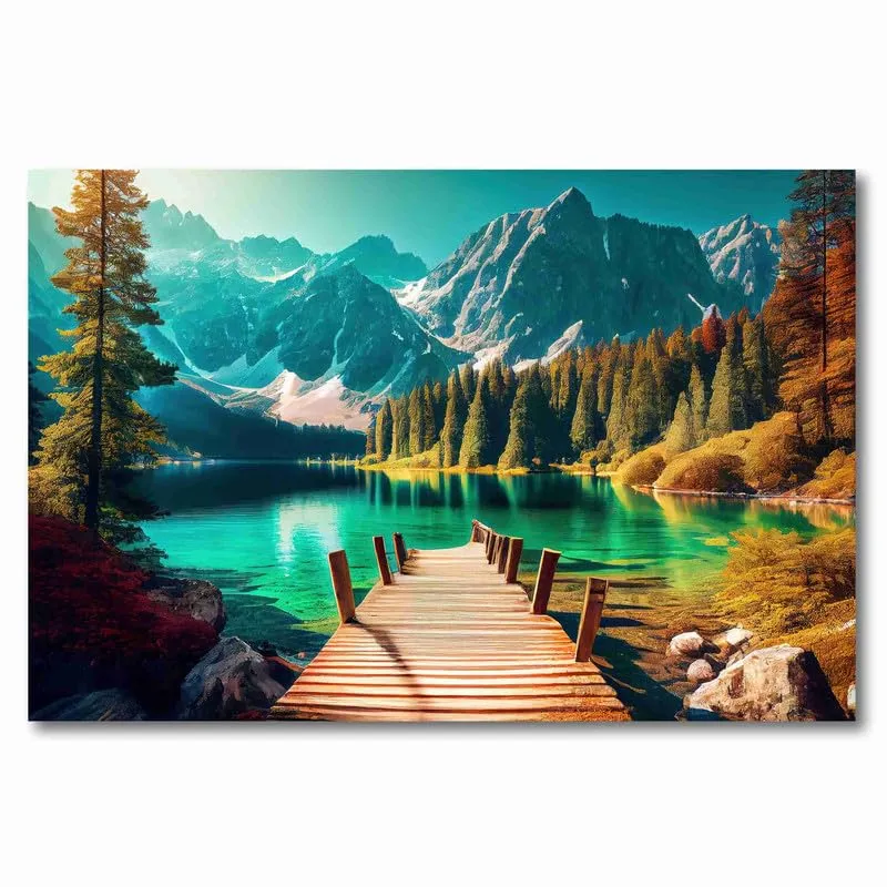 SAF paintings Unframed Rolled Art Print||Beautiful Nature Art Canvas Wall Art Print for Home Décor And Office||Unframed canvas Painting For Wall decor||Home wall and Office Interior CR-137