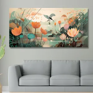 SAF paintings Unframed Rolled Art Print||Nature Art Canvas Wall Art Print for Home Décor And Office||Unframed canvas Painting For Wall decor||Home wall and Office Interior CR-222