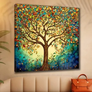 SAF paintings Wooden Framed Nature Art Canvas Wall Painting for Home Décor And Office||For Bedroom,Living Room Home wall and Office Interior 24X24Inch and Office CR-254