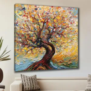 SAF paintings Wooden Framed Nature Art Canvas Wall Painting for Home Décor And Office||For Bedroom,Living Room Home wall and Office Interior 24X24Inch and Office CR-278