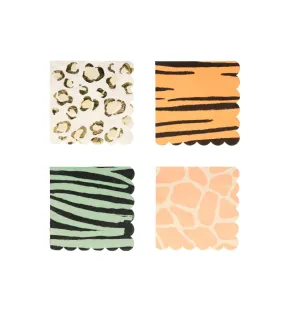 Safari Animal Print Sm Napkins