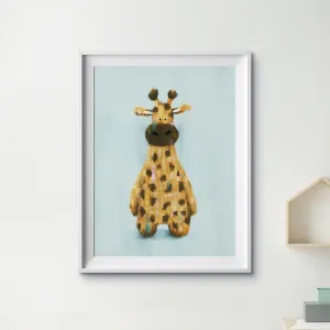 Safari Giraffe Nursery Print