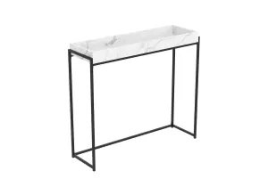 Safdie & Co. Console Table 39.5L Marble Sunken Tray