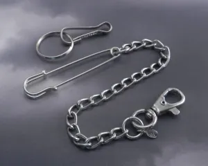 Safety Pin on Splicer Wallet Chain