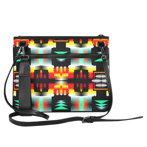 Sage Fire and Sky Slim Clutch Bag