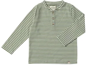 Sage/White Striped Adams Henley