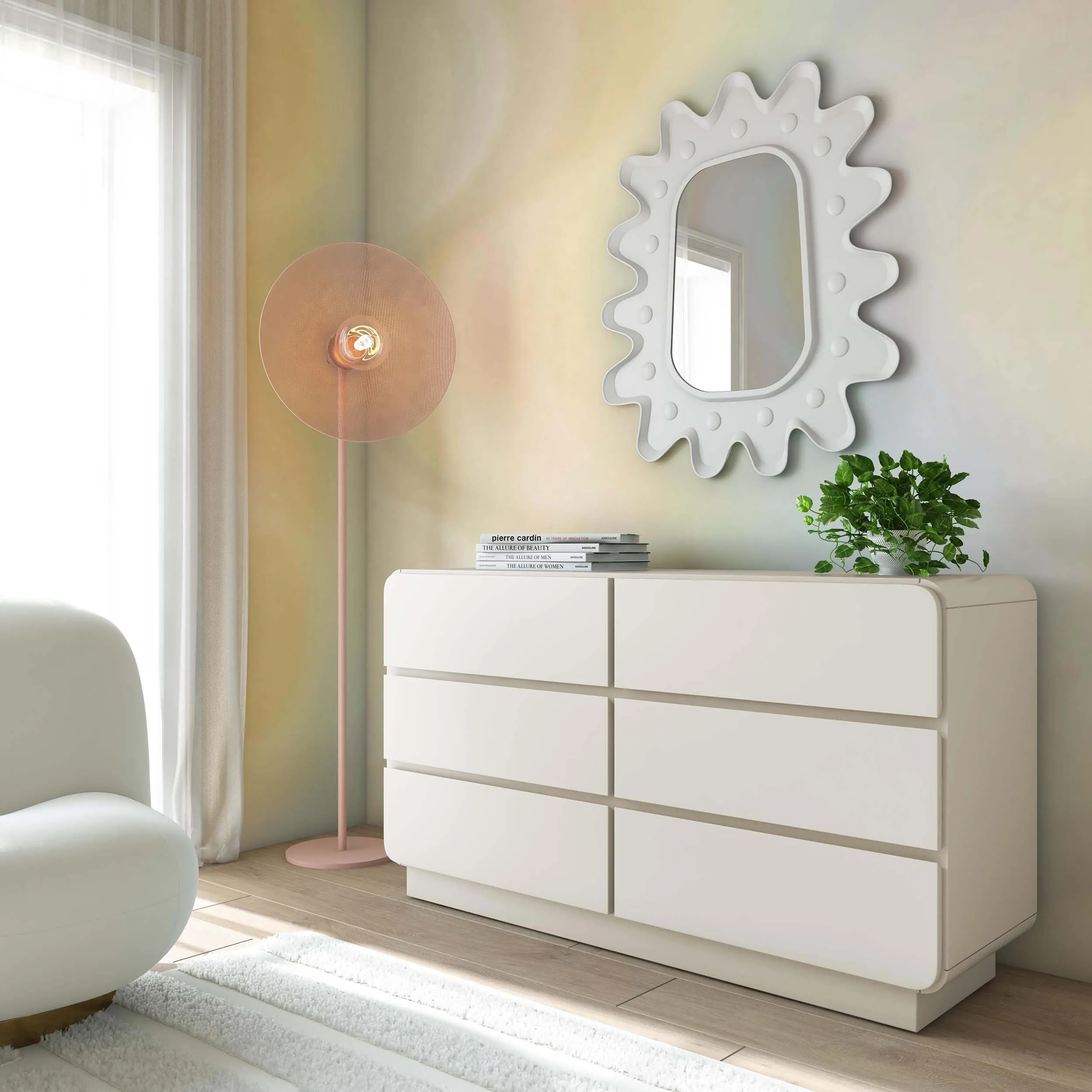 Sagura Dresser, Cream