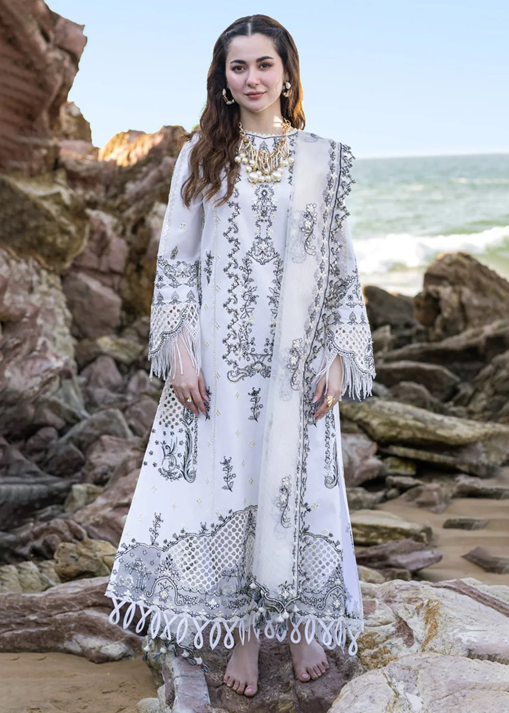 Sahil Kinare Luxury Lawn '24 by Qalamkar | FP-02 FIZA