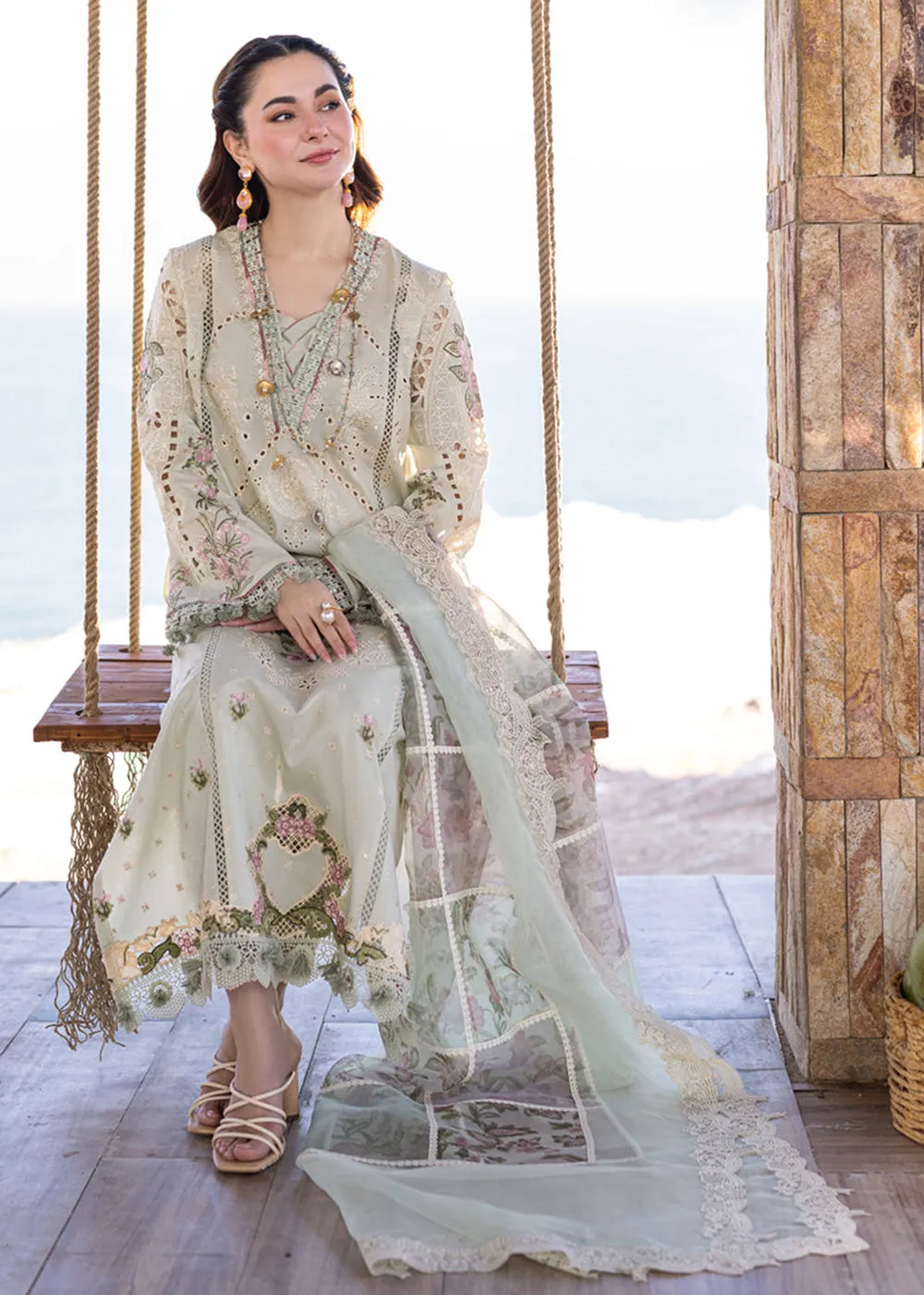 Sahil Kinare Luxury Lawn '24 by Qalamkar | FP-15 RANIA