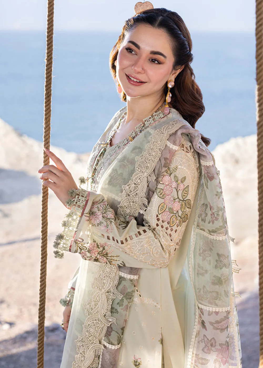 Sahil Kinare Luxury Lawn '24 by Qalamkar | FP-15 RANIA