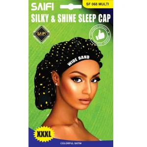 Saifi Silky & Shine Sleep Cap Satin SF 068 MULTI XXXL