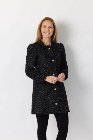 Sail To Sable Tweed Jacket - Black Sparkle