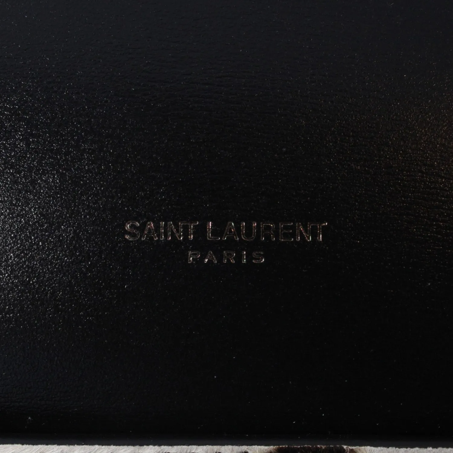 Saint Laurent 12 Hour Calfskin Leather Pony Hair Duffle Bag