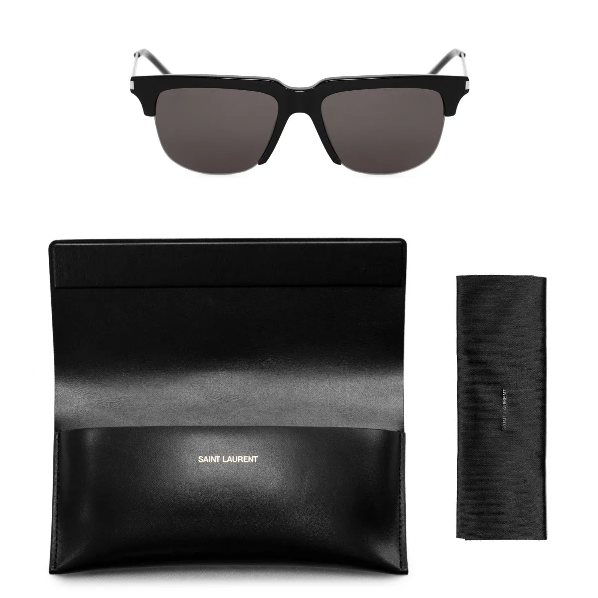 Saint Laurent Wayfarer Sunglasses SL420 002 53