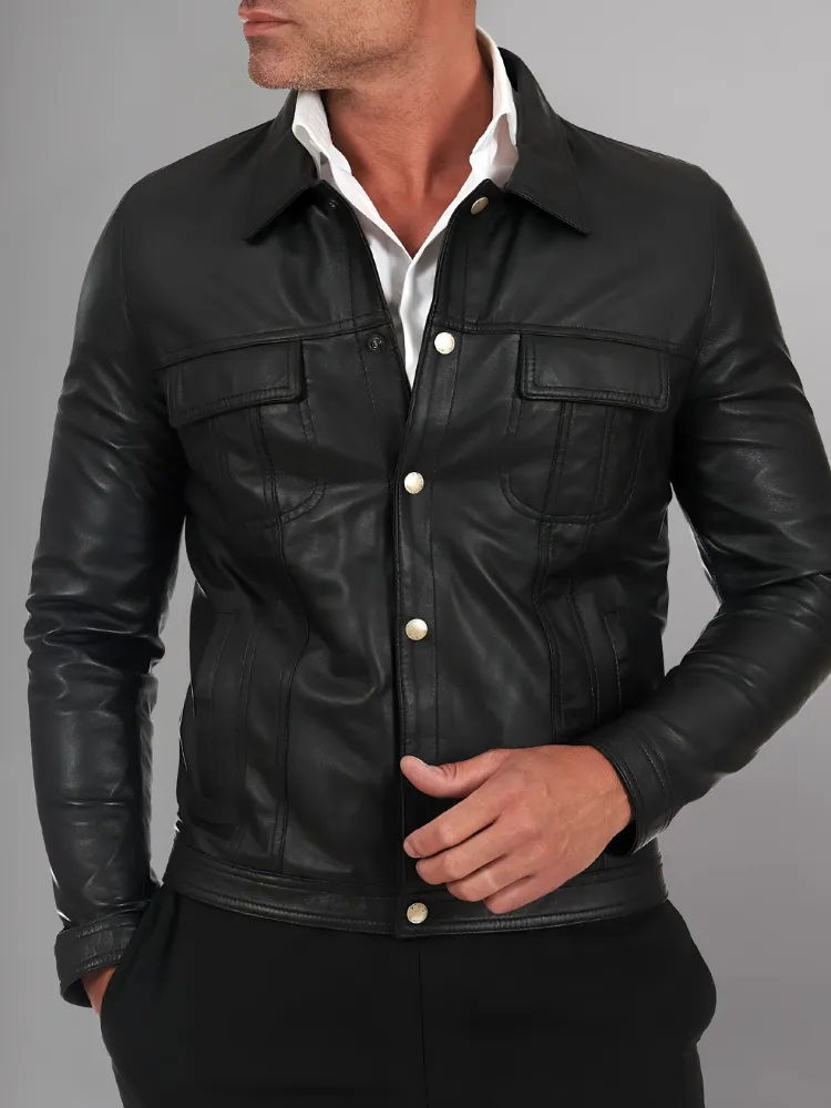 SAINT MORRIS PERTH LEATHER JACKET